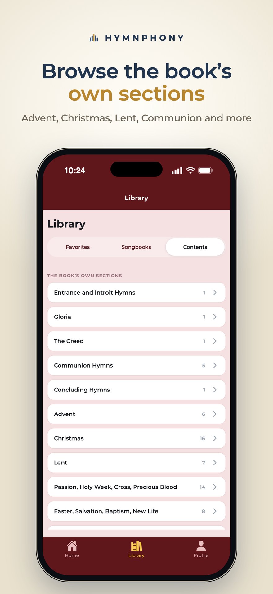 Browse the book’s own sections